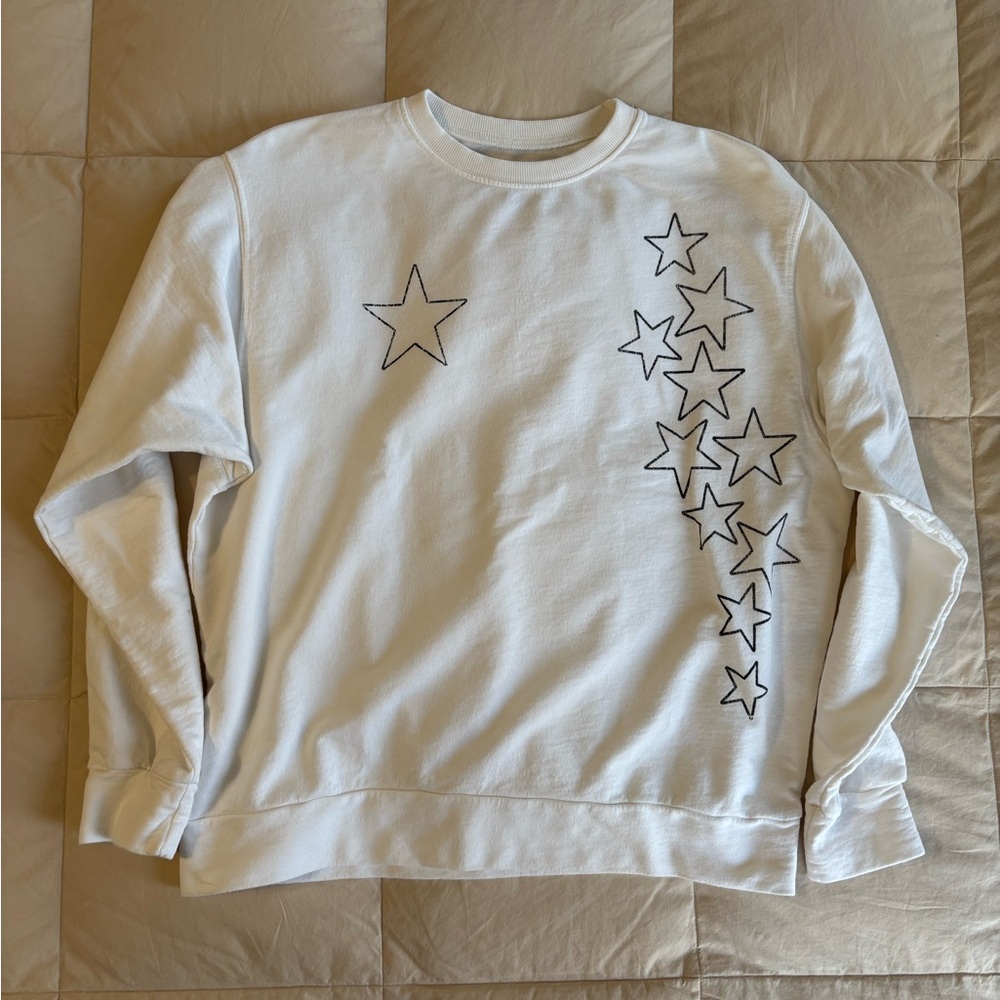 NWOT Prince Peter White Star Sweatshirt